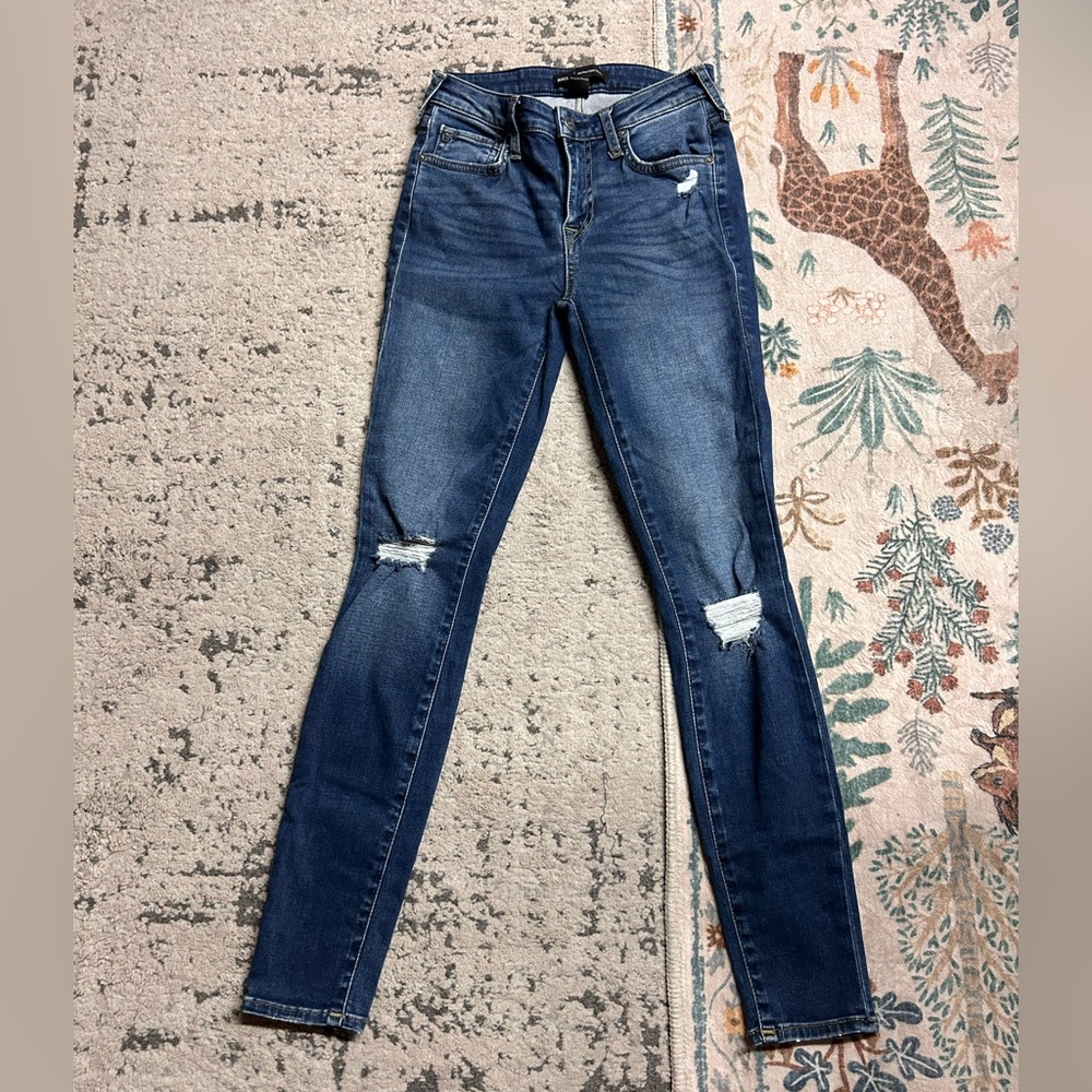 True religion halle mid rise super skinny jeans